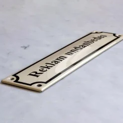 Emaljskylt - Reklam Undanbedes