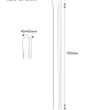 Fasad stolpe - Räckespelare 910 x 40 mm furu