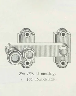Fönsterklinka/ Skåpvred - Næsman N:o 159 nickel