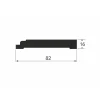 Foder/Golvsockel - Bromma 82 mm
