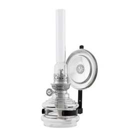 Fotogenlampa Lindholmen - Lampett med rund reflektor nickel