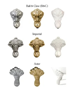 Fötter till Oxford badkar