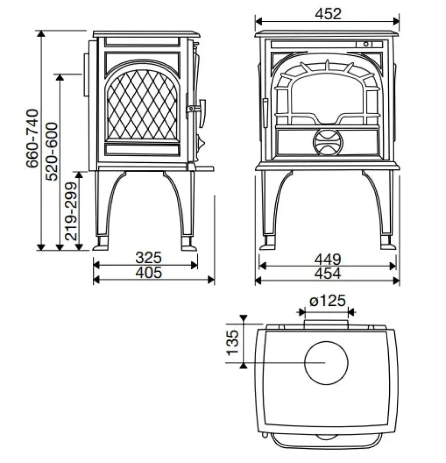 Gjutjärnskamin - Kamin Dovre 250 CBS
