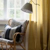 Golvlampa - Gullberg mässing, olivgrön skärm