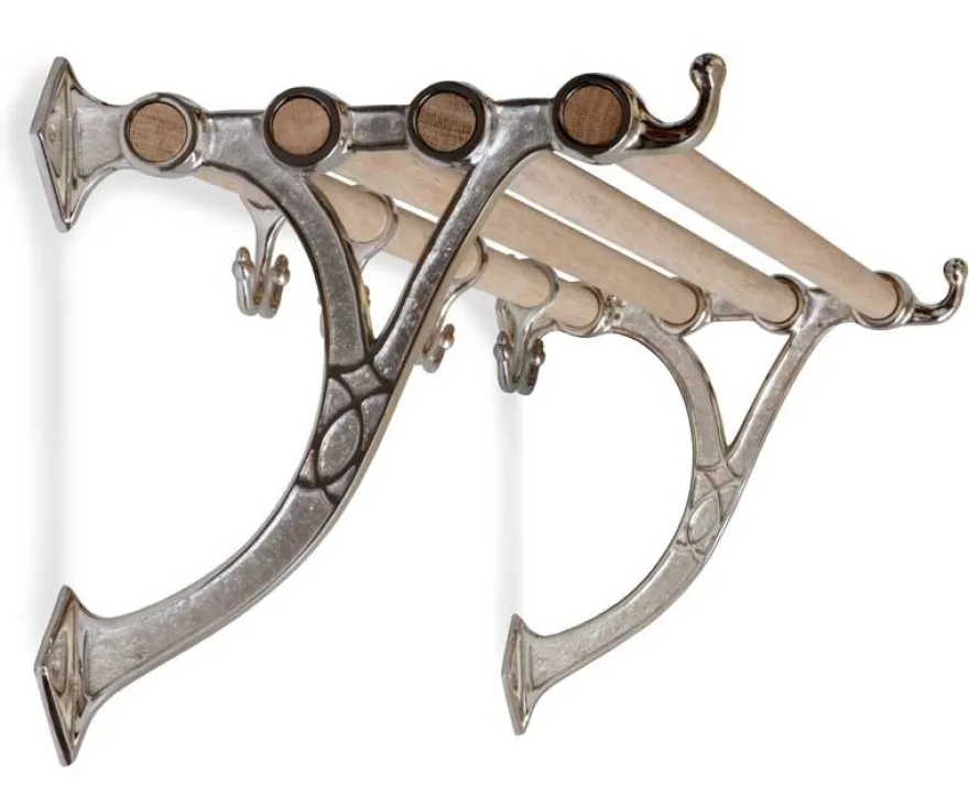 Hatthylla - Sekelskifte nickel & ek, 80 cm