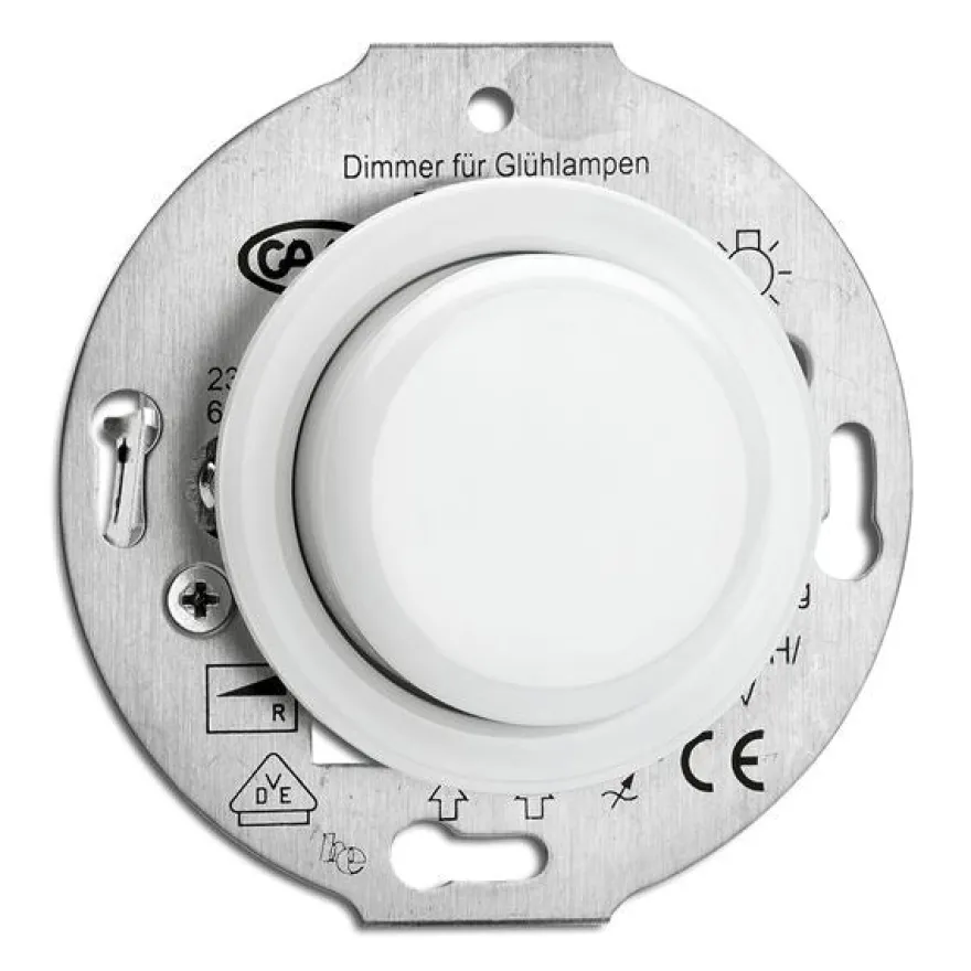 Insats universaldimmer PRO LED vitt porslin - THPG infällt