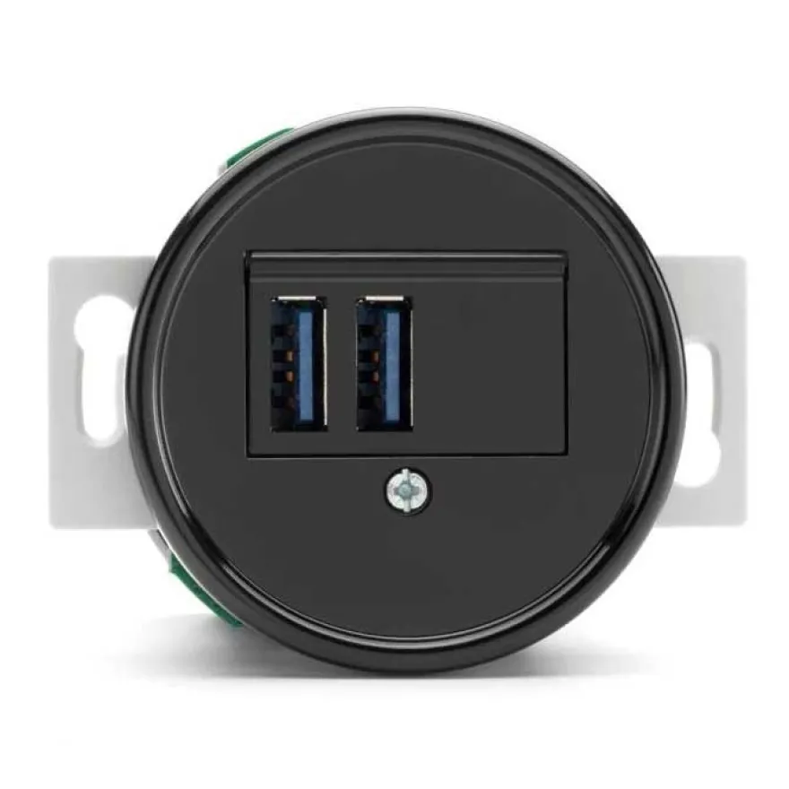 Insats USB-uttag bakelit - THPG infällt