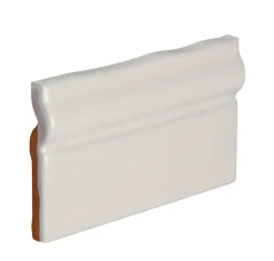 Kakel Mayfair - Elfenbensvit Avslutslist 7,5 x 13 cm blank, lätt vågigt
