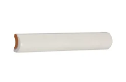 Kakel Mayfair - Elfenbensvit dekorlist 2 x 13 cm blank, lätt vågigt