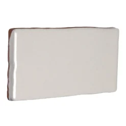 Kakel Mayfair - Krackelerad antikvit halftile 7,5 x 15 cm blank, lätt vågigt