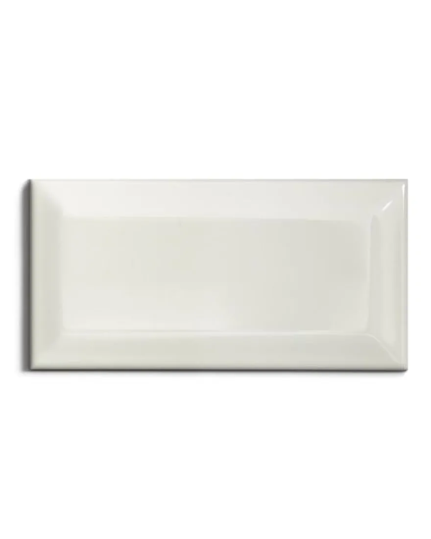 Kakel Victoria - Fasad kant 7,5 x 15 cm elfenbensvit, blank
