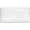 Kakel Victoria - Fasad kant 10 x 20 cm vit, blank