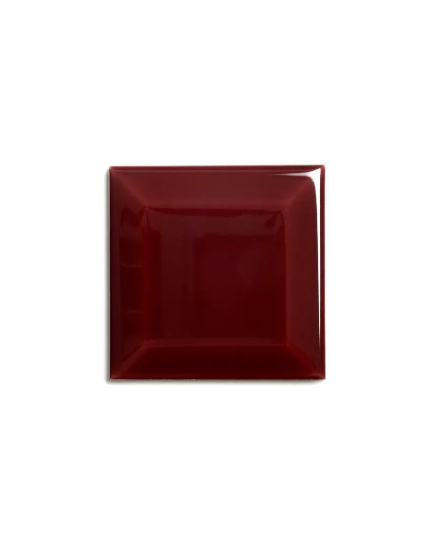Kakel Victoria - Fasad kant 7,5 x 7,5 cm vinröd