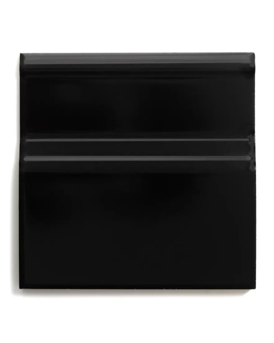 Kakel Victoria - Golvsockel list 15 x 15 cm svart, blank