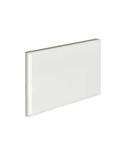 Kakel Victoria - 7,5 x 15 cm elfenbensvit bullnose kortsida