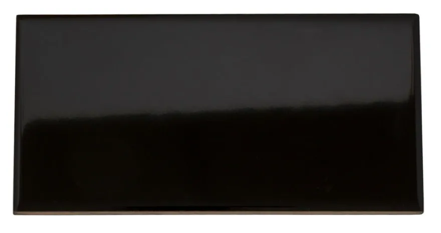 Kakel Victoria - 7,5 x 15 cm svart, blank