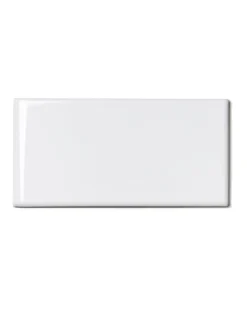 Kakel Victoria - 7,5 x 15 cm vit bullnose kortsida