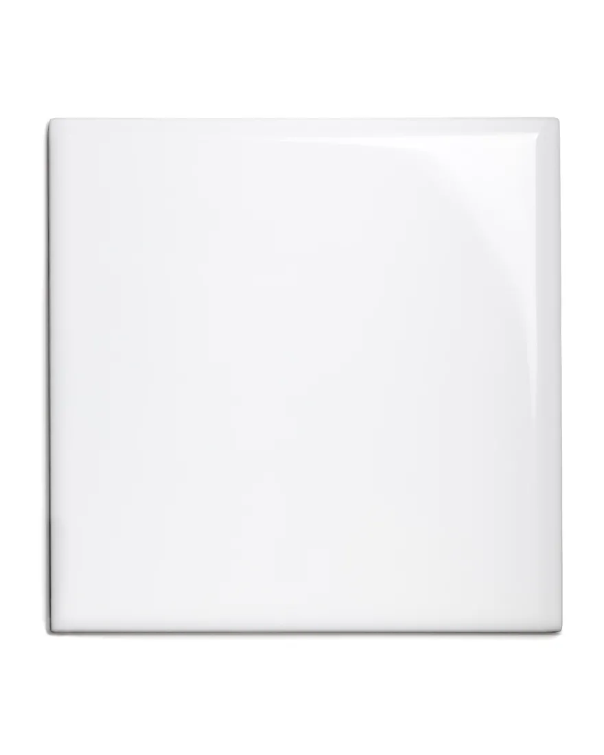 Kakel Victoria - 15 x 15 cm vit bullnose hörn
