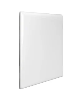 Kakel Victoria - 15 x 15 cm vit bullnose hörn