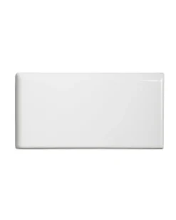 Kakel Victoria - 7,5 x 15 cm vit bullnose vänster hörn