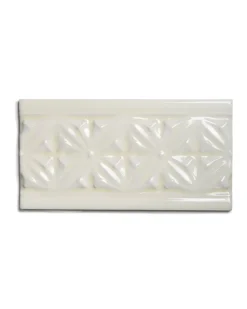 Kakel York - Dekorlist relief 10 x 19,8 cm mandel