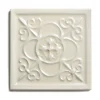 Kakel York - Dekorplatta relief 14,8 x 14,8 cm mandel