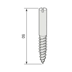 Karmdubb nickel till espagnoletter - 50 mm