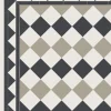 Klinker - Birmingham 15 x 15 cm vit/svart/ljusgrå