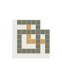 Klinkerfris hörn - Mosaik Mayfair Grön