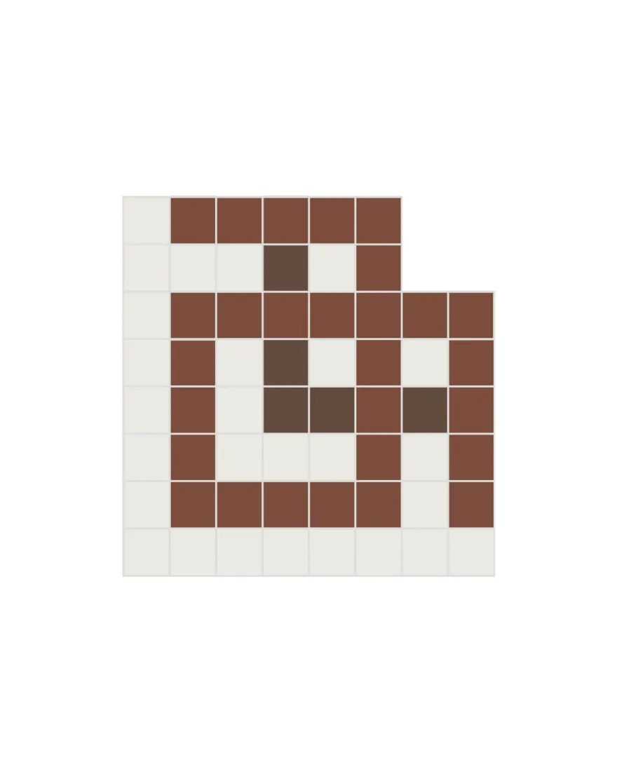 Klinkerfris hörn - Mosaik Mayfair Röd