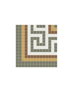 Klinkerfris hörn - Mosaik Regent Grön