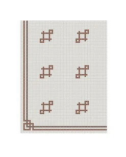 Klinkerfris - Mosaik Mayfair Röd