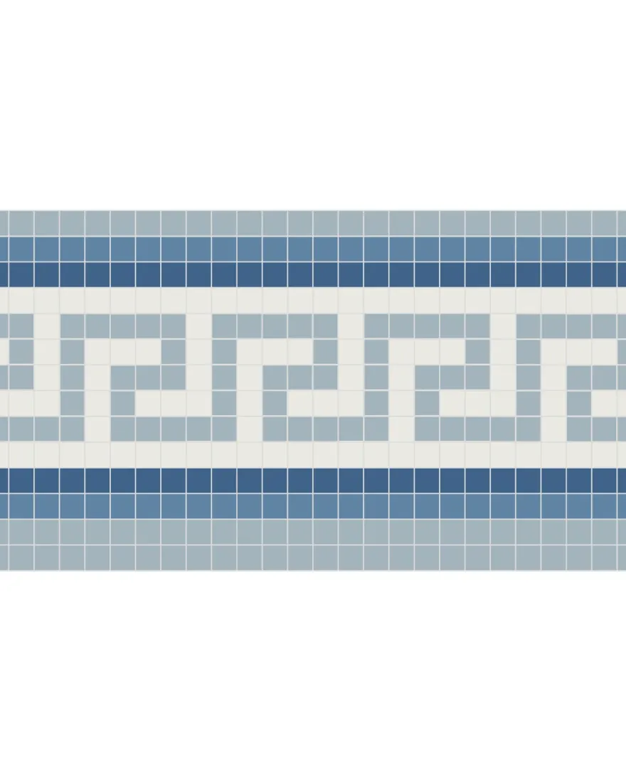 Klinkerfris - Mosaik Regent Blå