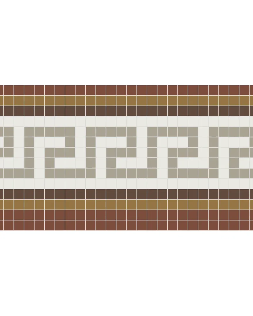 Klinkerfris - Mosaik Regent Röd