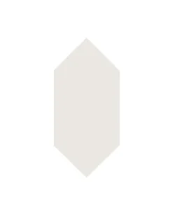 Klinker - Hexagondiamant 7 x 15 cm vit