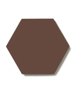 Klinker - Hexagon 15 x 15 cm chokladbrun