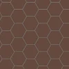 Klinker - Hexagon 10 x 10 cm chokladbrun