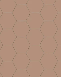 Klinker - Hexagon 15 x 15 cm gammelrosa