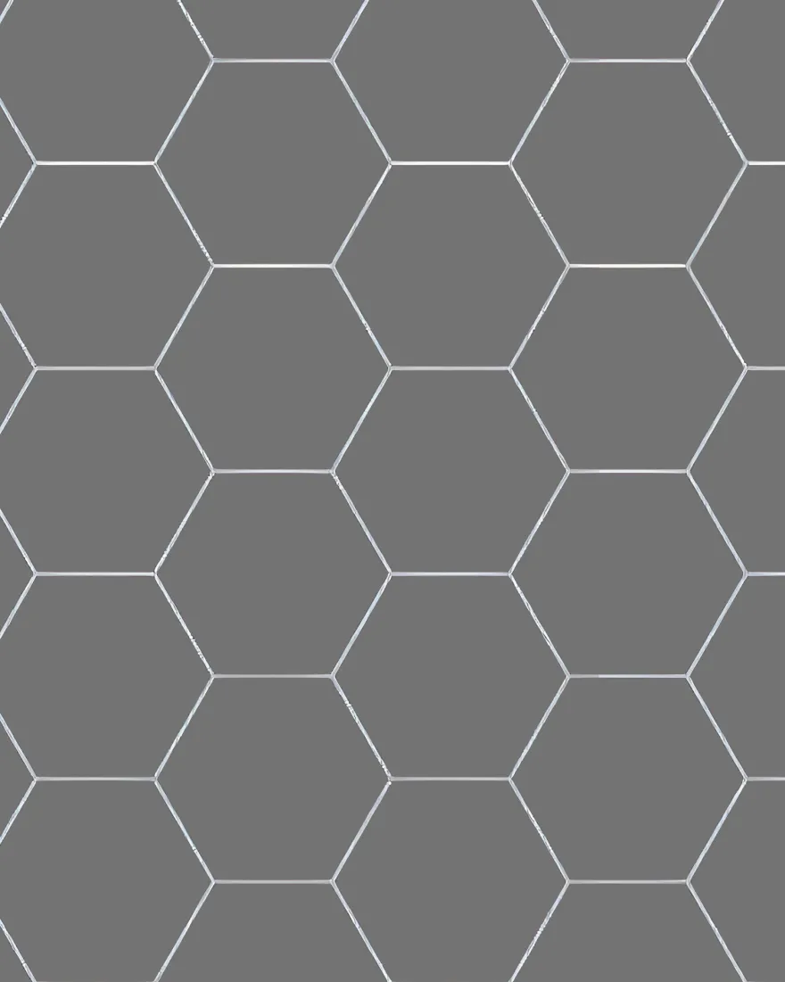 Klinker - Hexagon 15 x 15 cm grafitgrå