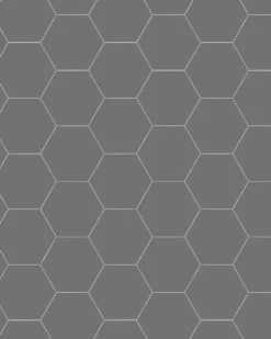 Klinker - Hexagon 10 x 10 cm grafitgrå