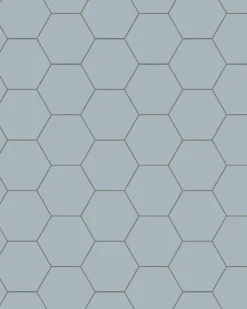 Klinker - Hexagon 10 x 10 cm gråblå
