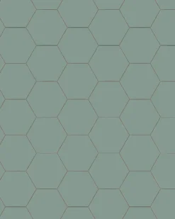 Klinker - Hexagon 10 x 10 cm grön
