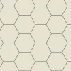 Klinker - Hexagon 15 x 15 cm gulvit