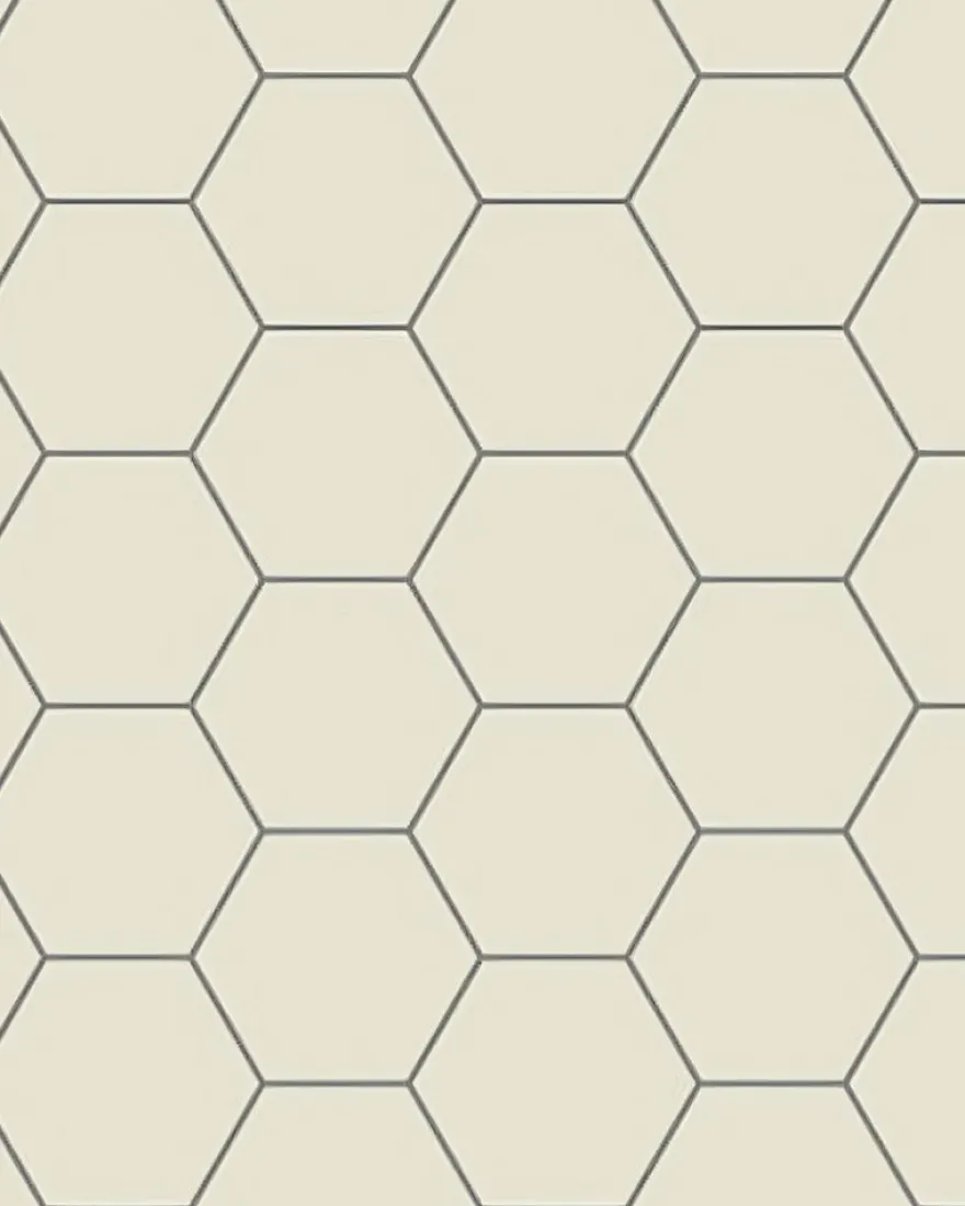 Klinker - Hexagon 15 x 15 cm gulvit