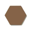 Klinker - Hexagon 10 x 10 cm havana