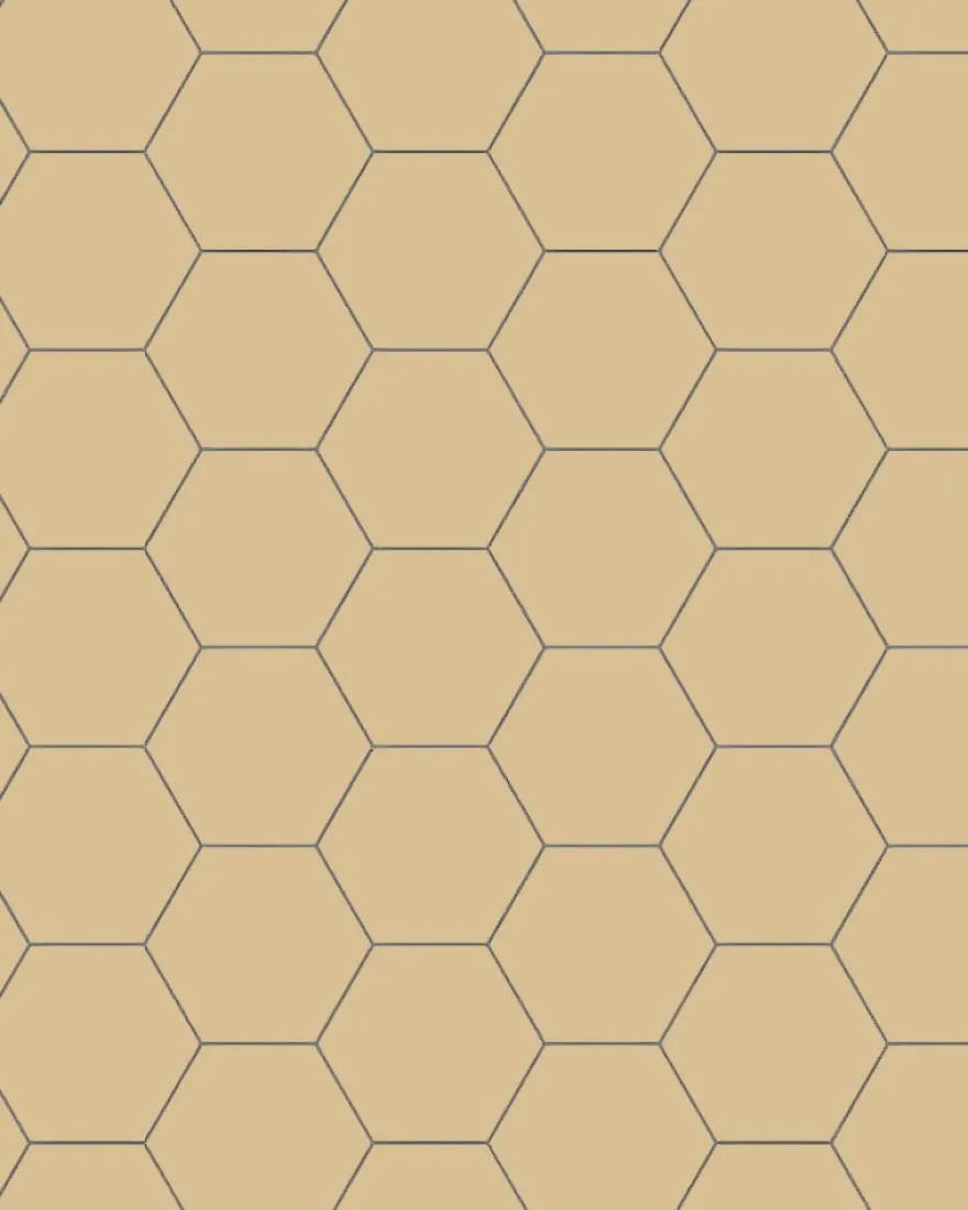 Klinker - Hexagon 10 x 10 cm honung