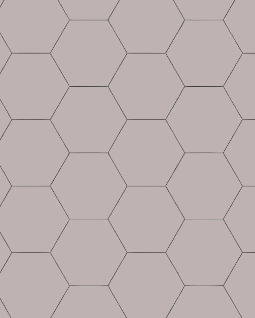 Klinker - Hexagon 15 x 15 cm lavendel