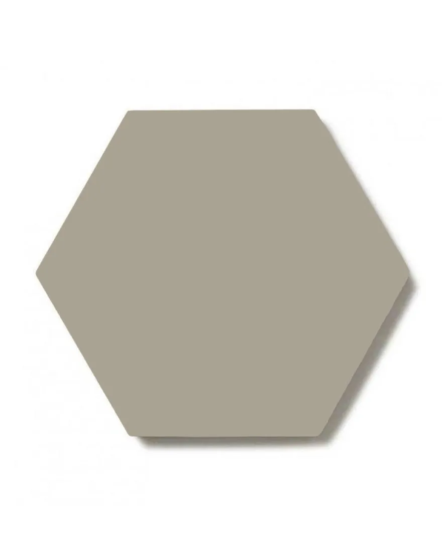Klinker - Hexagon 15 x 15 cm ljusgrå