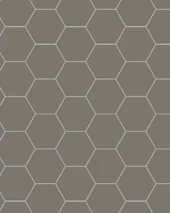 Klinker - Hexagon 10 x 10 cm mörkgrå