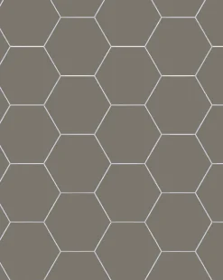 Klinker - Hexagon 15 x 15 cm mörkgrå